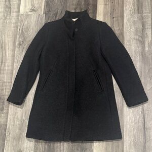 LOFT Classic Black wool blend coat